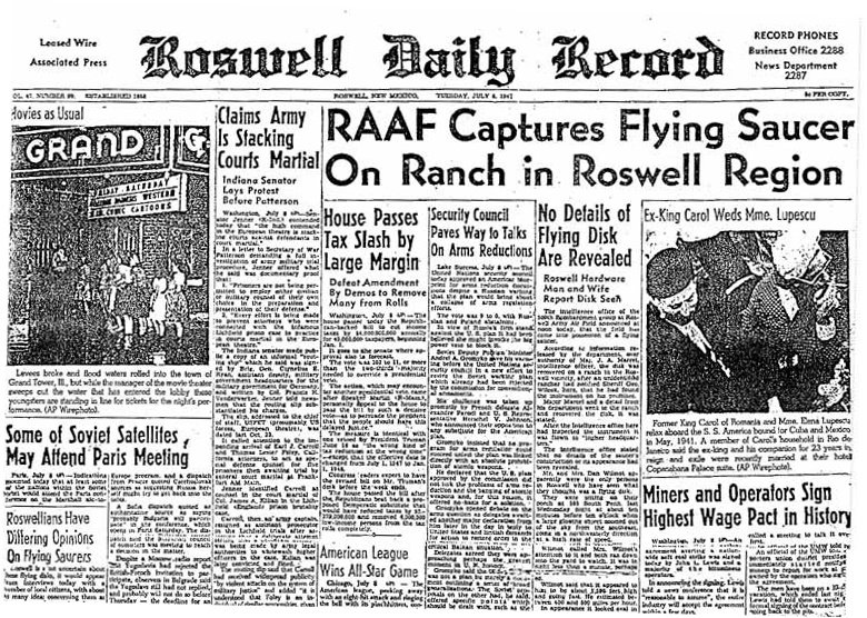 Imagem de capa: O Incidente de Roswell: A Queda que Abalou o Mundo
