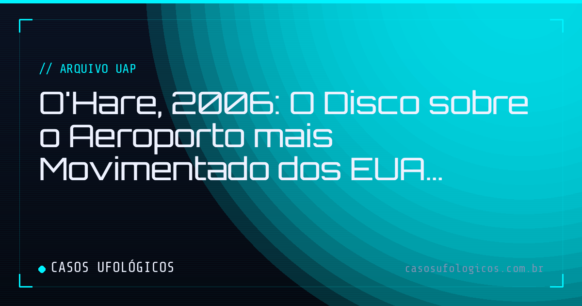Imagem de capa: O'Hare, 2006: O Disco sobre o Aeroporto mais Movimentado dos EUA