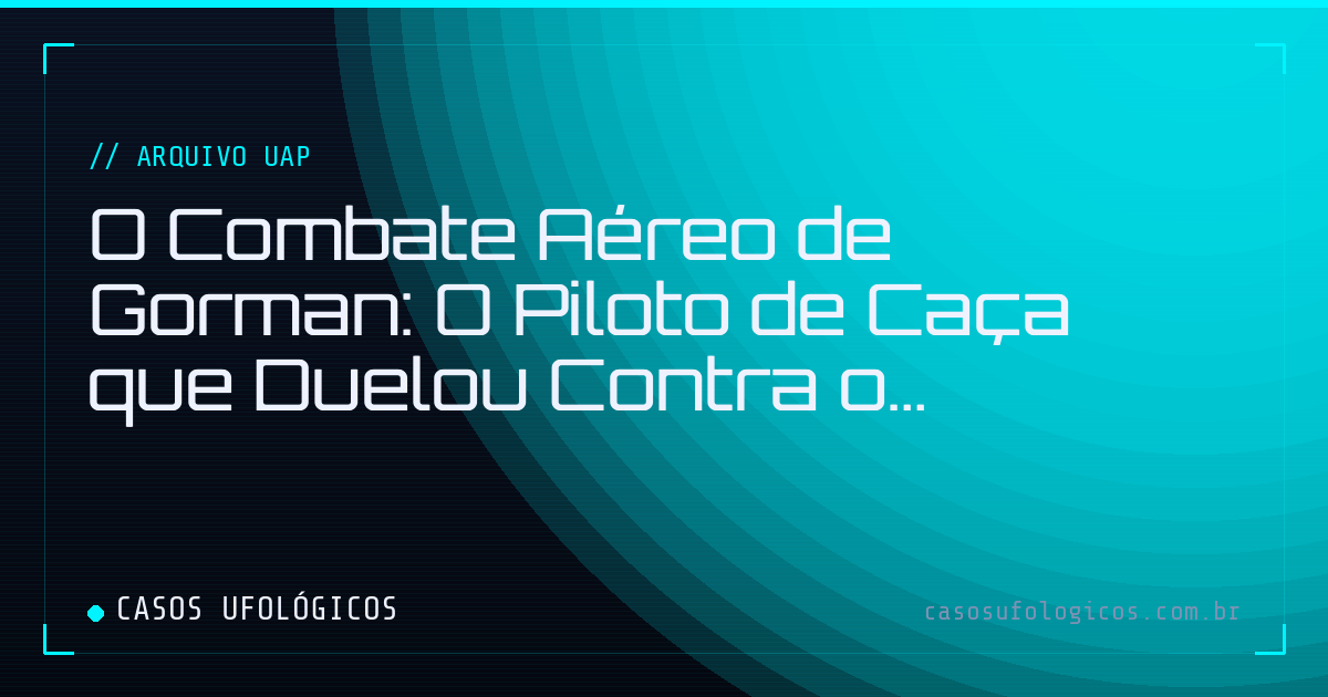 Imagem de capa: O Combate Aéreo de Gorman: O Piloto de Caça que Duelou Contra o Impossível