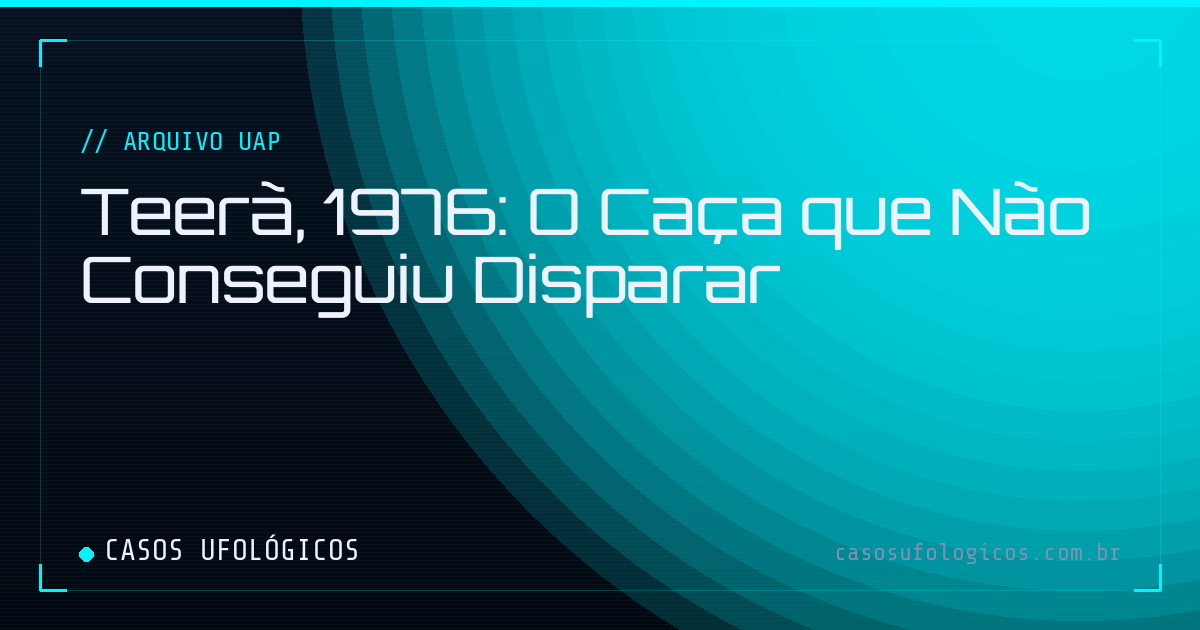 Imagem de capa: Teerã, 1976: O Caça que Não Conseguiu Disparar