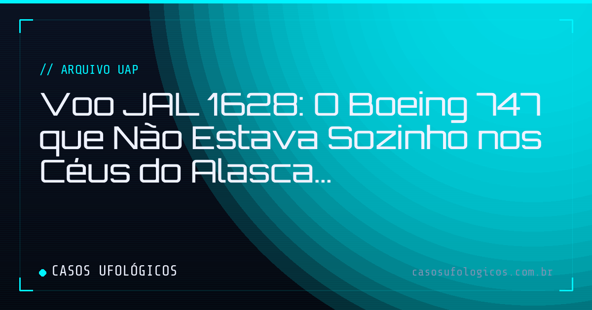 Imagem de capa: Voo JAL 1628: O Boeing 747 que Não Estava Sozinho nos Céus do Alasca