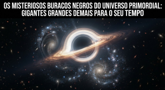 Imagem de capa: Os Misteriosos Buracos Negros do Universo Primordial: Gigantes Grandes Demais para o Seu Tempo