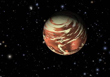 Imagem representativa do planeta K2-18b
