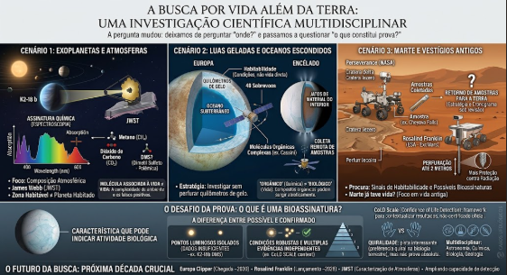 Imagem de capa: Em Busca da Vida Extraterrestre: Onde a Ciência Está Procurando — e Como Poderemos Saber se Encontramos
